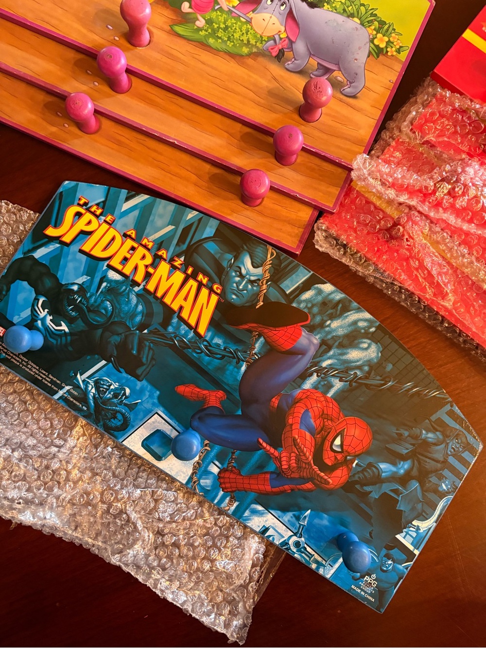 The Amazing Spider-Man Wall Hook Rack with Blue Pegs